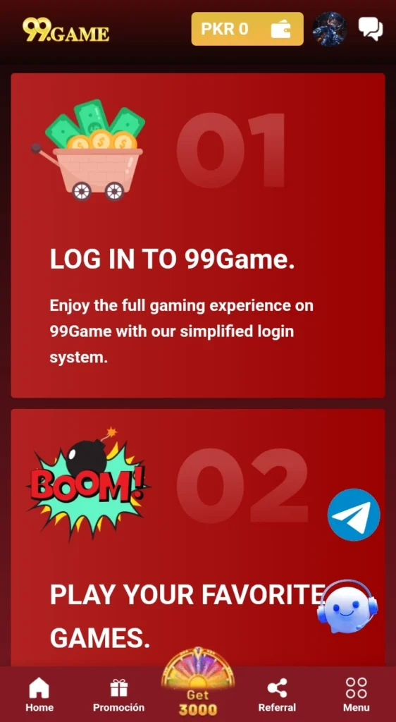 99 game login